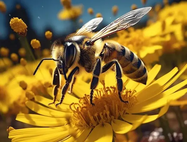 Bee Collecting Nectar
